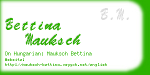 bettina mauksch business card